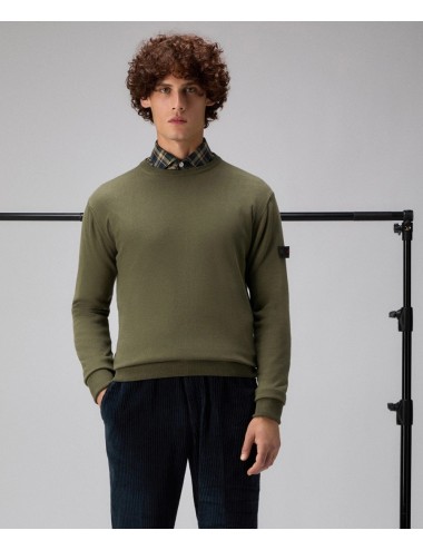 EXMOOR 07 690 MAGLIA UOMO GIROCOLLO PEUTEREY MAGLIONE IN LANA E COTONE SHIRT