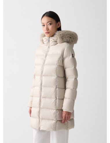 2221 16 GIUBBINO COLMAR DONNA PELLICCIA CAPPUCCIO PIUMINI LUNGO GIUBBOTTO PARKA