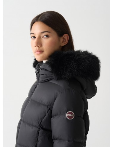 2221 99 GIUBBINO COLMAR DONNA PELLICCIA CAPPUCCIO PIUMINI LUNGO GIUBBOTTO PARKA