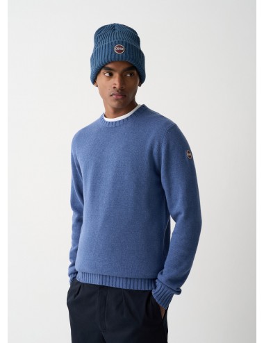 4453 733 MAGLIA UOMO COLMAR PULLOVER IN LANA GIROCOLLO SHIRT MAN MAGLIONCINO BLU