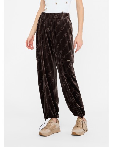 TF5111 M9768 PANTALONE DOPNNA LIU JO IN CINIGLIA JOGGING PANTALONI SPORTIVI NEW