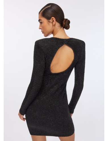 MF5236 A3836 ABITO DONNA LIU JO VESTITO IN MAGLIA SCOLLO DIETRO ABITINO DRESS