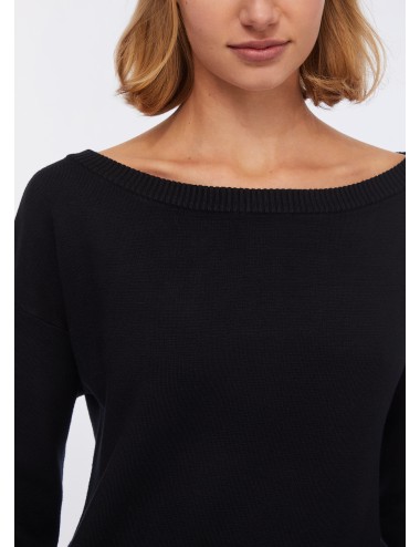 MF5481 ABITO DONNA LIU JO ABITINO CORTO IN MAGLIA VESTITO DRESS WOMAN NERO