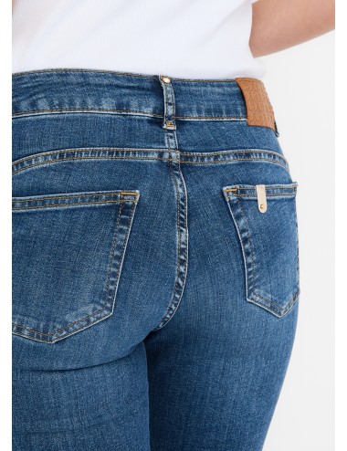UF5022 JEANS DONNA LIU JO CROPPED PANTALONI TROMBETTA WOMAN PANTALONE DENIM