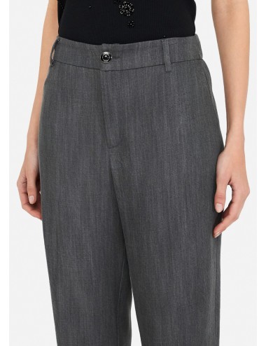 UF5143 PANTALONE DONNA LIU JO STRAIGHT DENIM GRIGIO PANTALONI WOMAN LARGHI NEW