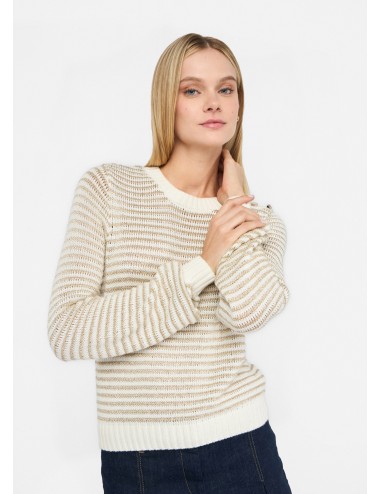 UF5275 04120 MAGLIA DONNA LIU JO A RIGHE IN LUREX MAGLIONCINO WOMAN SHIRT NEW