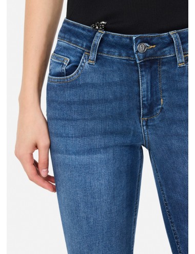 UF5006 JEANS DONNA LIU JO CON RISVOLTO SKINNY PANTALONE DENIM PANTALONI WOMAN