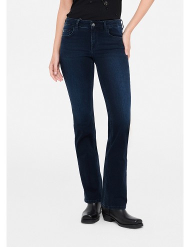 UF5025 JEANS DONNA LIU JO BOOTCUT PANTALONI DENIM A ZAMPA BOTTOM UP PANTALONE