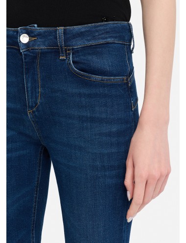 UF5073 JEANS DONNA LIU JO OANTALONE DENIM CON RISVOLTO PANTALONI WOMAN SLIM NEW