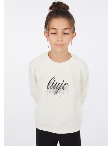 GF5001 71322 FELPA LIU JO BAMBINA IN COTONE CON LOGO MAGLIA KIDS JUNIOR SHIRT