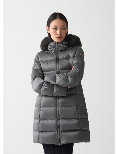 2221 506 GIUBBINO COLMAR DONNA PELLICCIA CAPPUCCIO PIUMINI LUNGO GIUBBOTTO PARKA