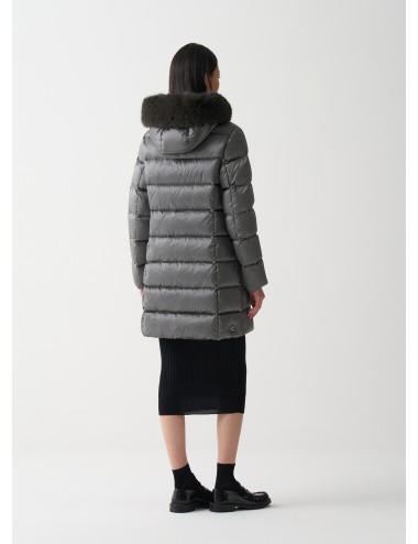 2221 506 GIUBBINO COLMAR DONNA PELLICCIA CAPPUCCIO PIUMINI LUNGO GIUBBOTTO PARKA