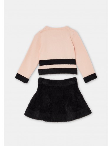 KF5030 COMPLETO DA BAMBINA LIU JO COMPLETINO MAGLIA E GONNA TEDDY GIRL KIDS