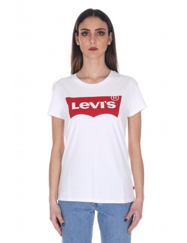 17369 0053 T SHIRT basic LEVIS donna The Perfect Graphic Tee maglietta maglia