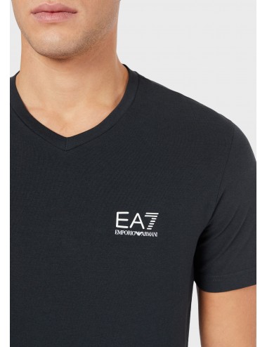 T shirt scollo a V logo EA7 Emporio Armani uomo 8NPT53 1578 maglia basica man