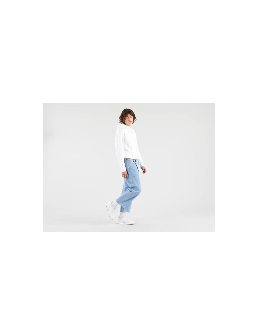 39957 0006 JEANS LEVIS UOMO STAY LOOSE PLEATED CROP PANTALONE DENIM
