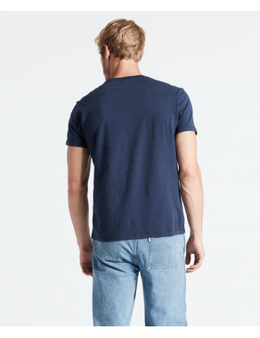 56605 0017 BLU T SHIRT uomo LEVIS BASIC MAGLIA MAGLIETTA THE ORIGINAL TEE MAN