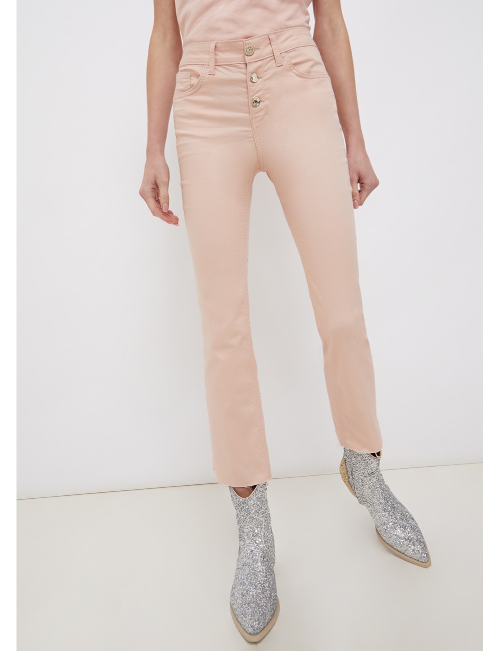 WA2226 X0431 PANTALONE BOOTCUT BOTTONI GIOIELLO PANTALONI LIU JO DO