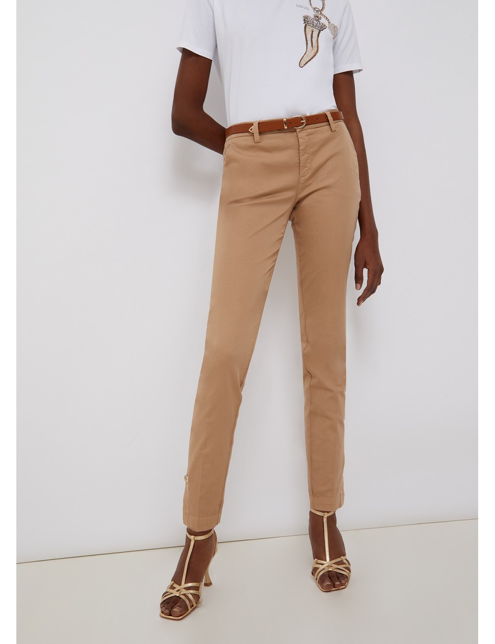 WA2229 61010 PANTALONE CHINO CON CINTURA LIU JO DONNA PANTALONI PAN